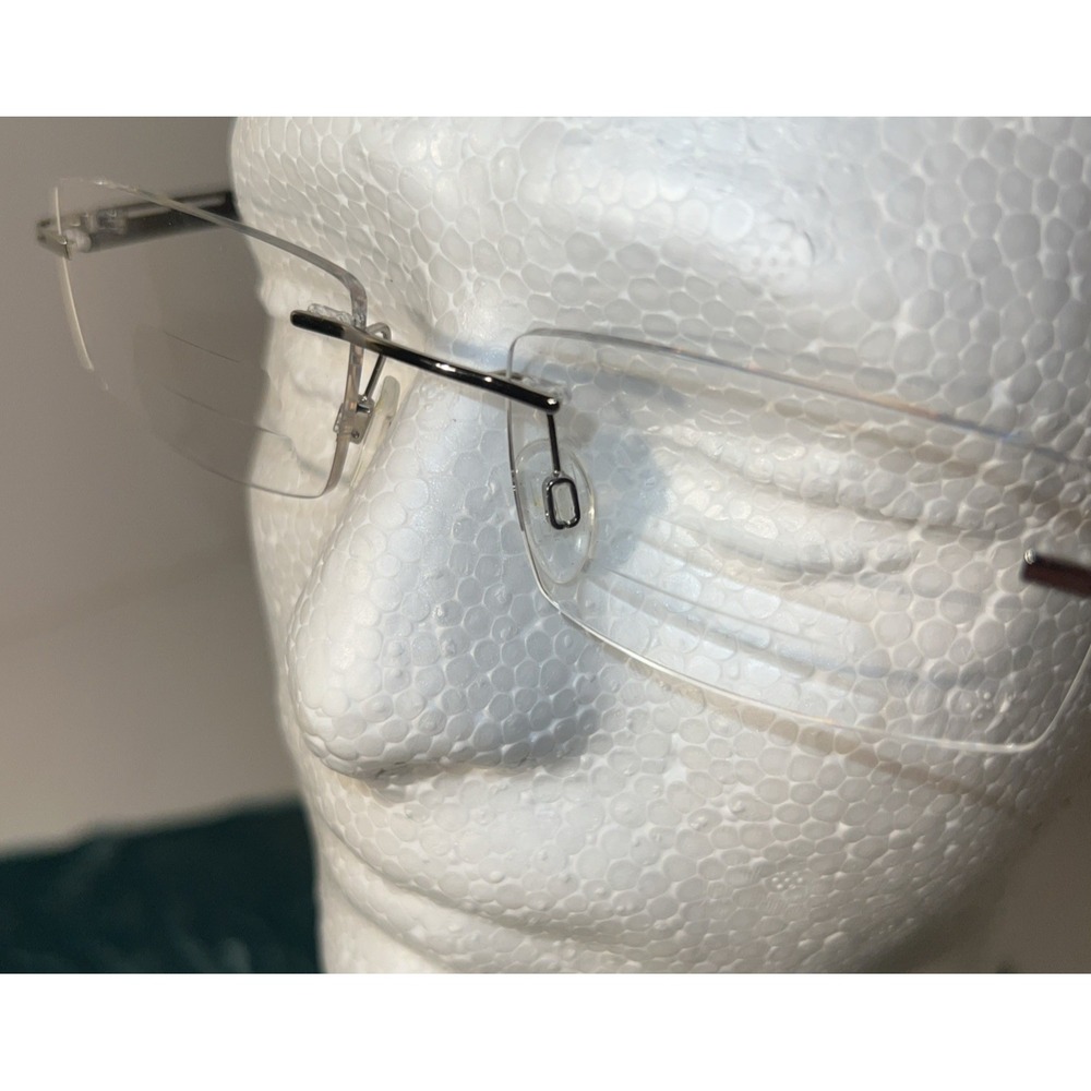Charmant Eyeglasses CH11904 GR Titanium‎ Gray Rimless Frame 53 19 135 with Case